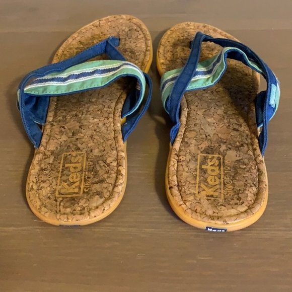 Keds Blue Thong Sandals - Women’s Size 9 - Picture 3 of 5